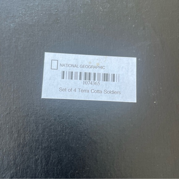 National Geographic Terra Cotta Warriors Set Of 4 Original Box Chinese Warriors - Picture 13 of 15